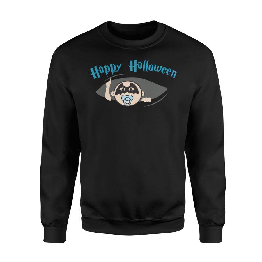 Peeking Bat Boy Maternity Halloween Sweatshirt