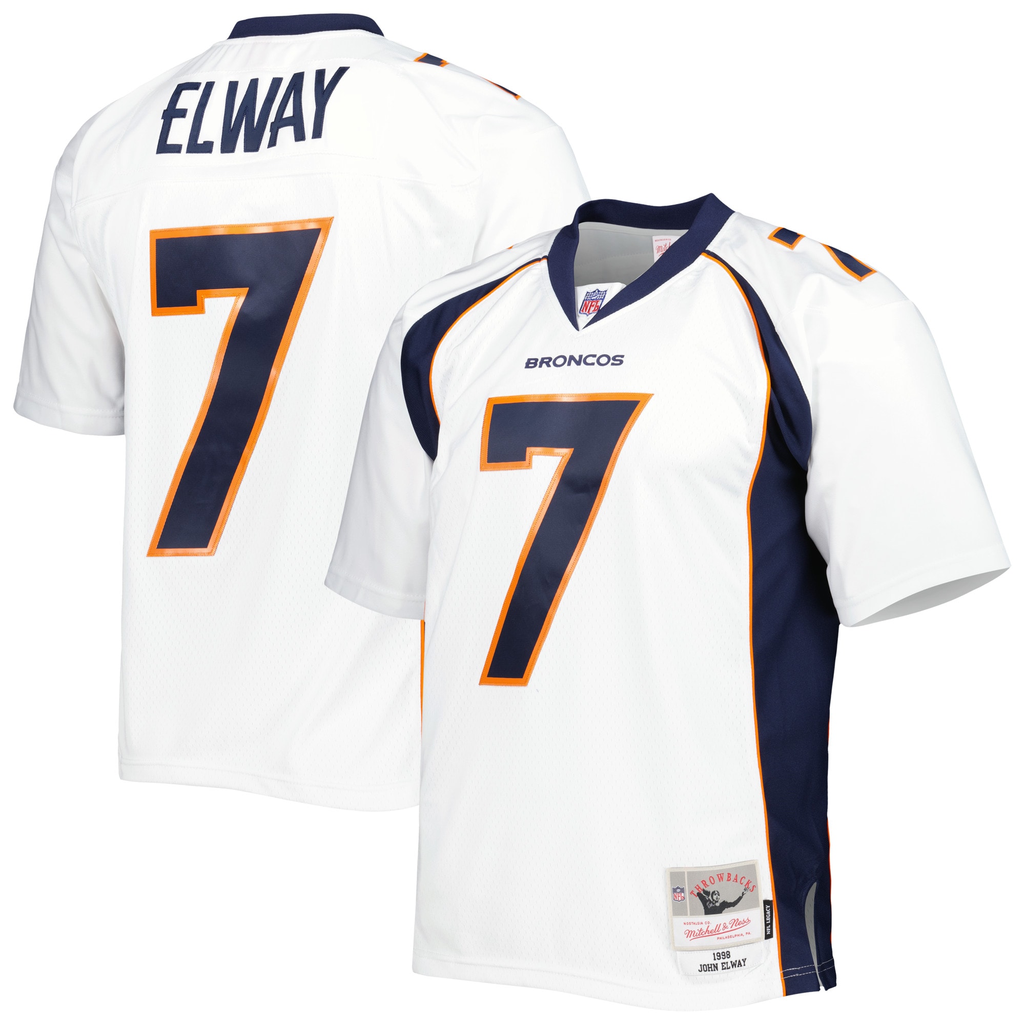 John Elway Denver Broncos Mitchell & Ness Legacy Replica Jersey – White