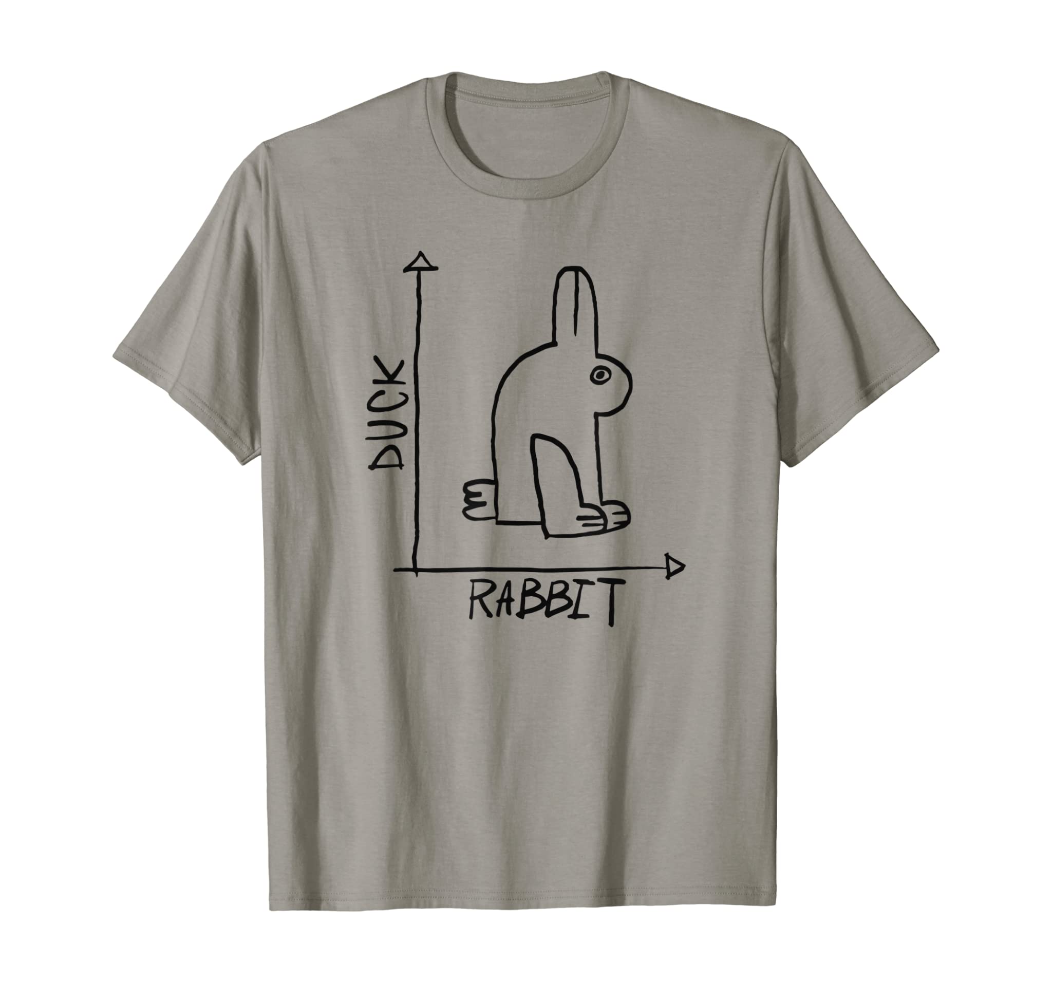 Funny Science Nerd Duck Rabbit Physics Math Geek Gift T-Shirt