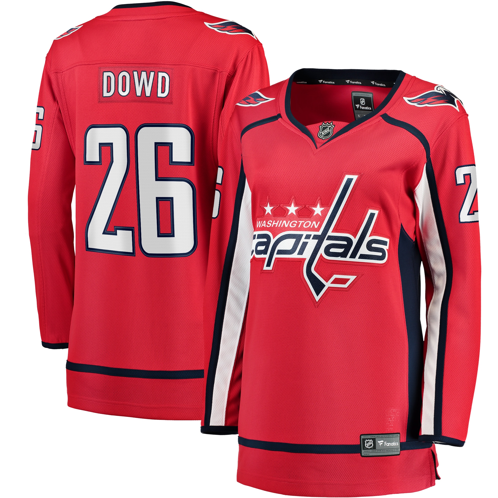 Women's Washington Capitals Nic Dowd Red Home Breakaway Player Jersey