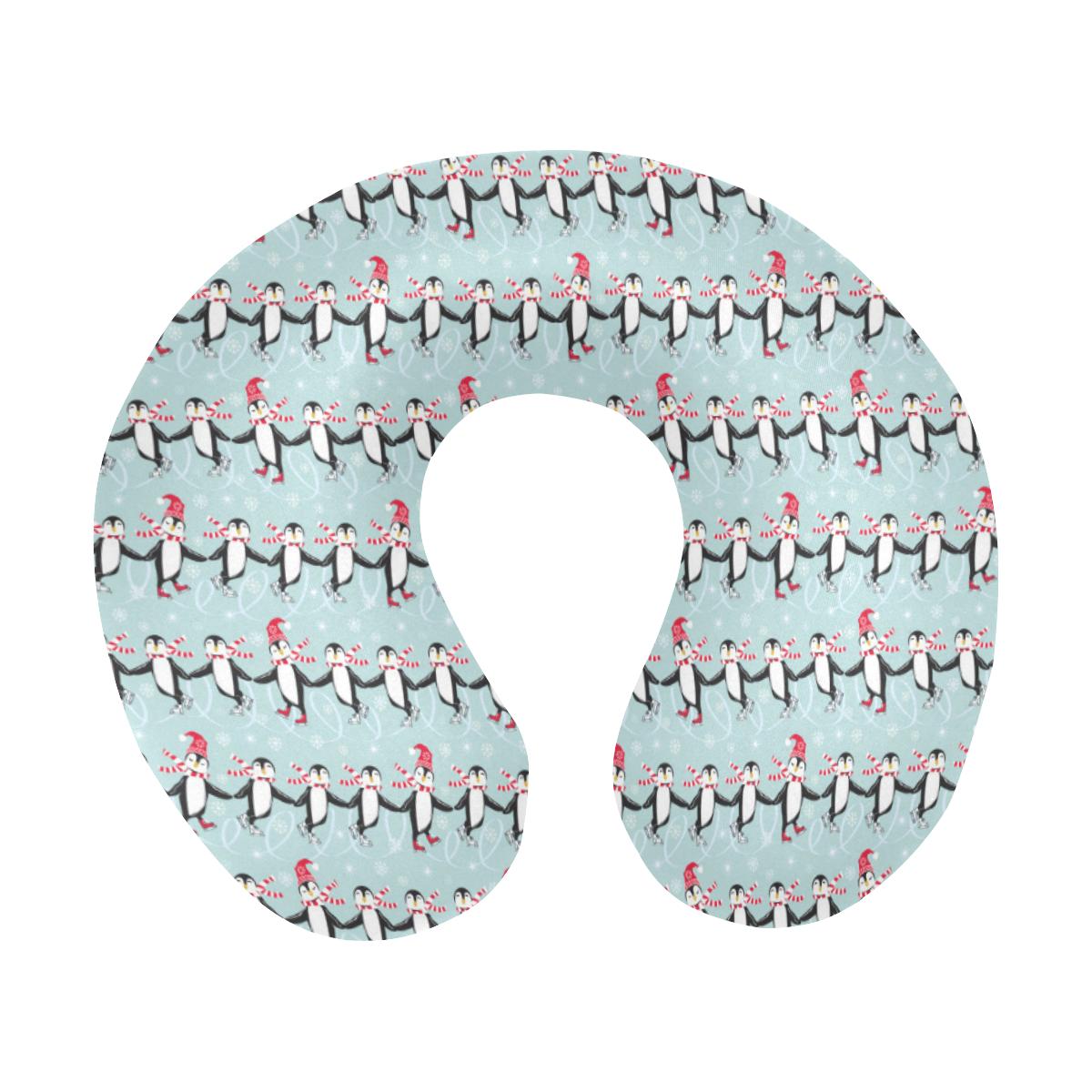 Penguin Sking Design U-Shaped Travel Neck Pillow