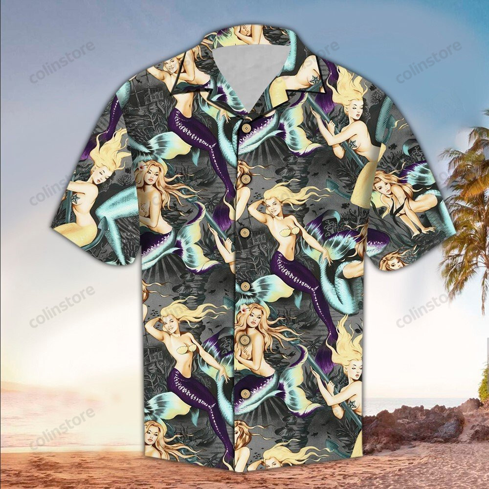 Mermaid Hawaii Shirt For Lover Aloha Ha54170