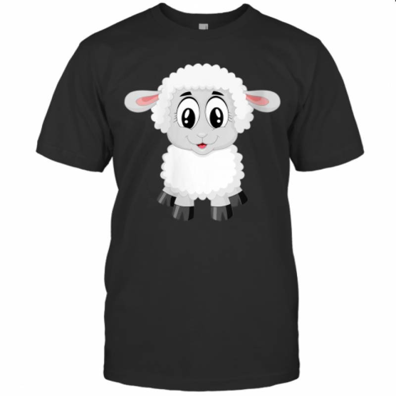 Womens sheep costume shirt for farm animal theme party