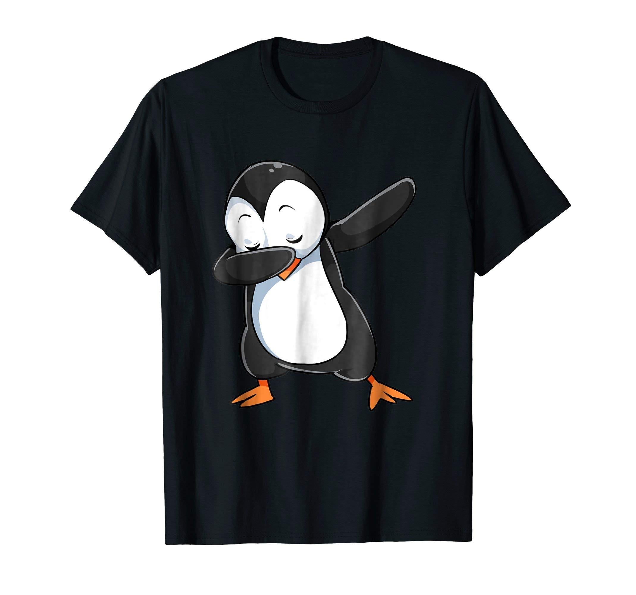 Funny Penguin Dab T-Shirt Dabbing Penguins Kids Pajama Shirt