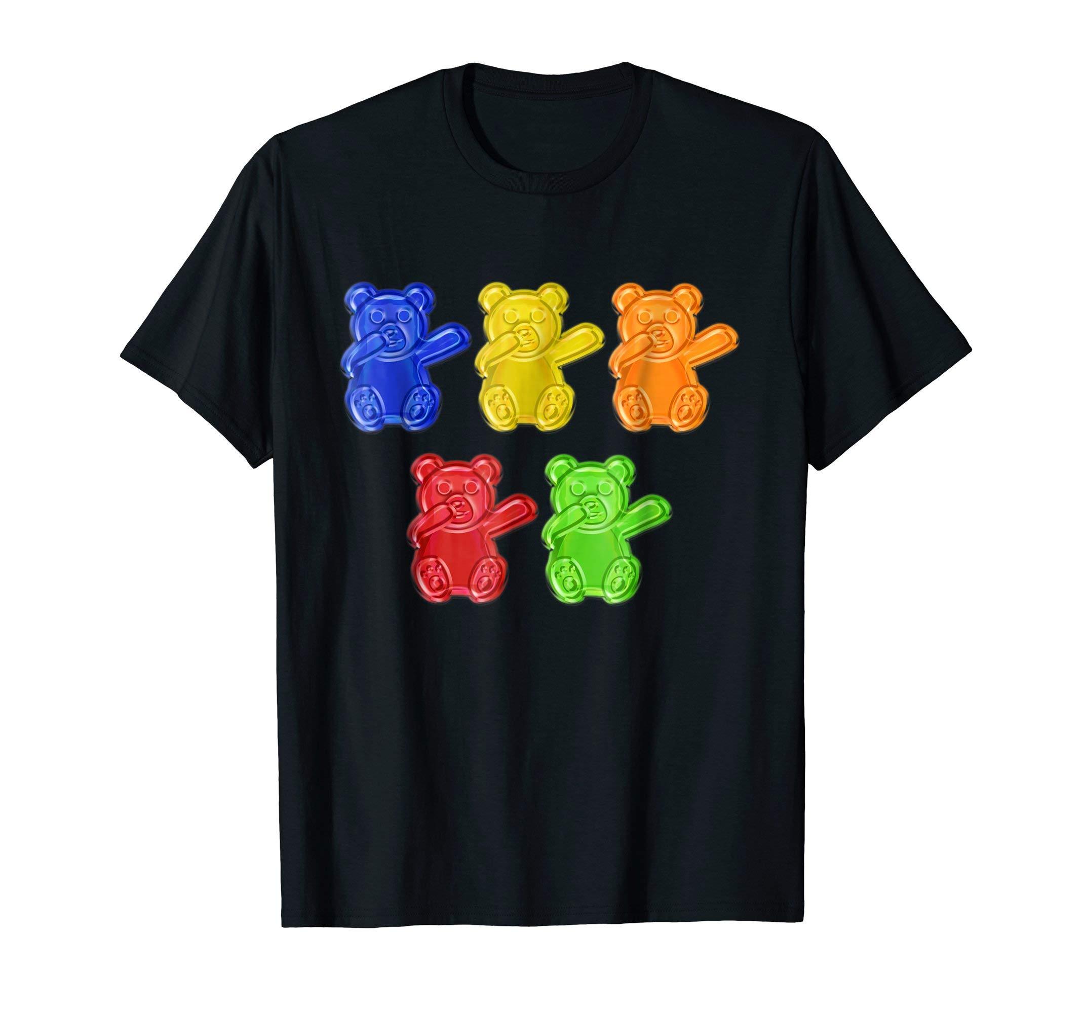 Dabbing Bear Shirt Dancing Gummy Candy Dab T-Shirt