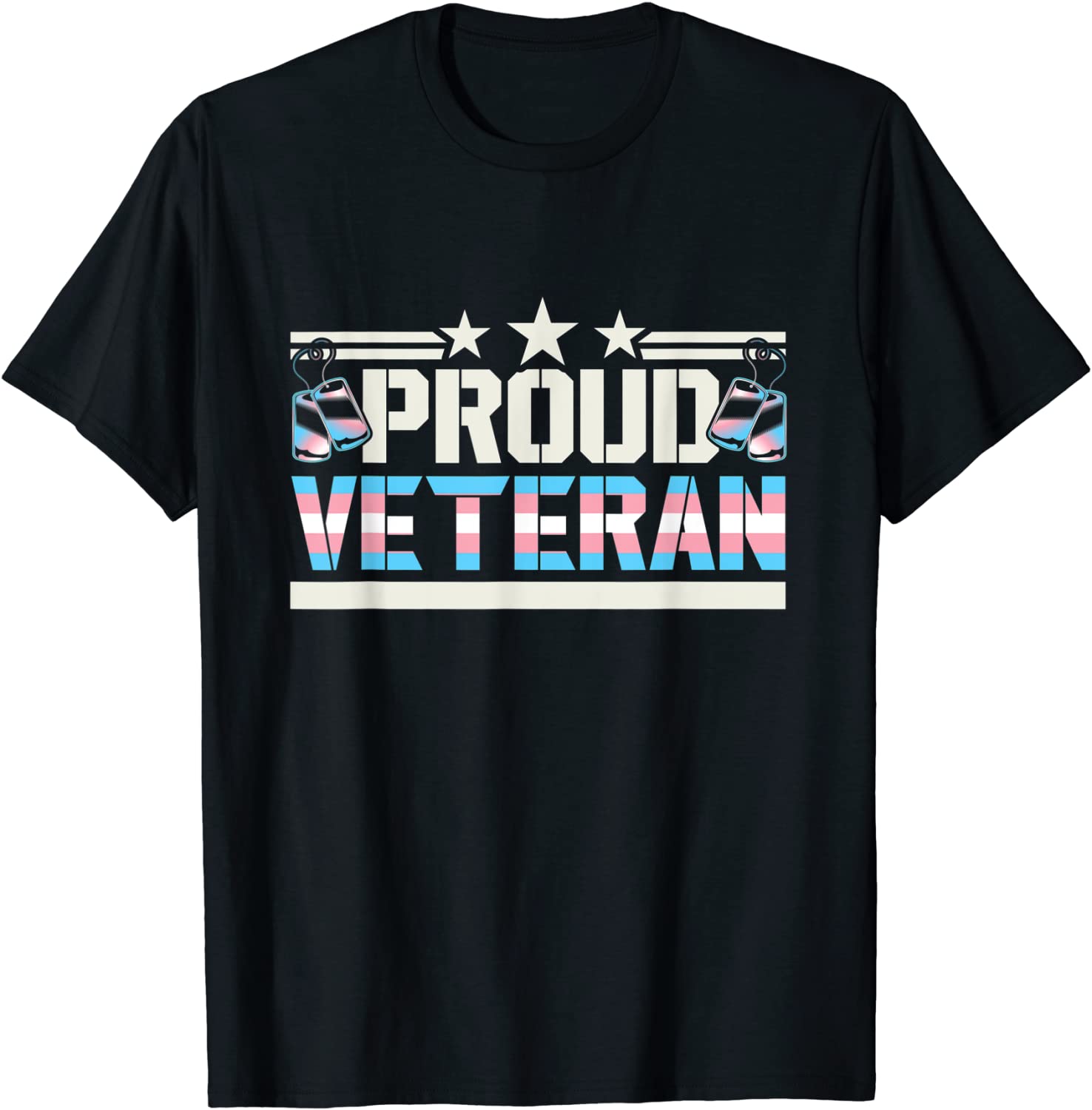 Pride Proud Trans Veteran Transgender Lgbt Retired Military Army T Shirt