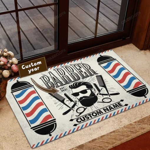 Holatshirt Barber Shop Welcome Black Doormat