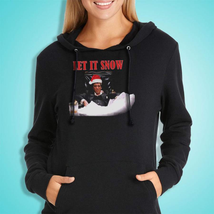 Scarface Tony Montana Let It Snow Christmas Women’S Hoodie