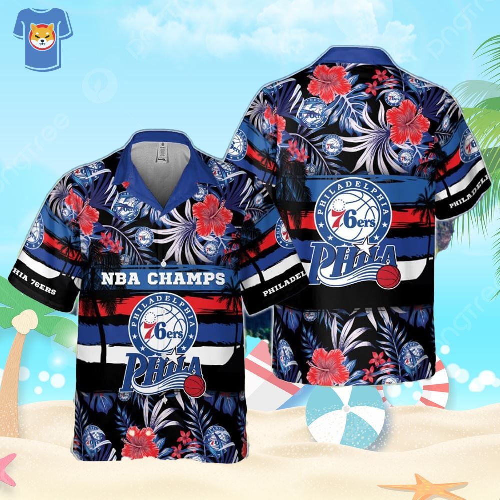 Philadelphia 76Ers National Basketball Hawaiian Shirt