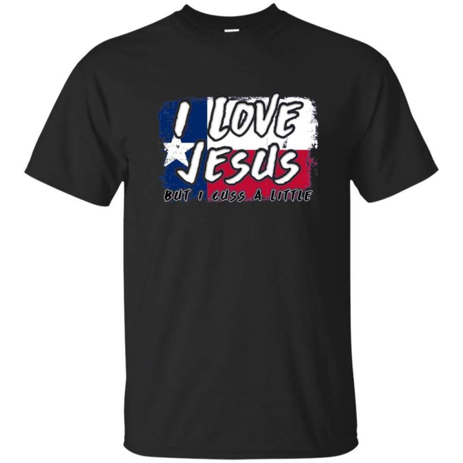 AGR Love Jesus & Texas Shirt Distressed Flag