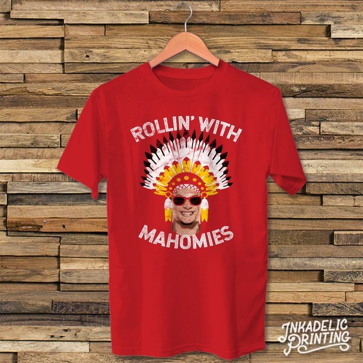 Patrick Mahomes Rollin With Mahomies Funny Shirt