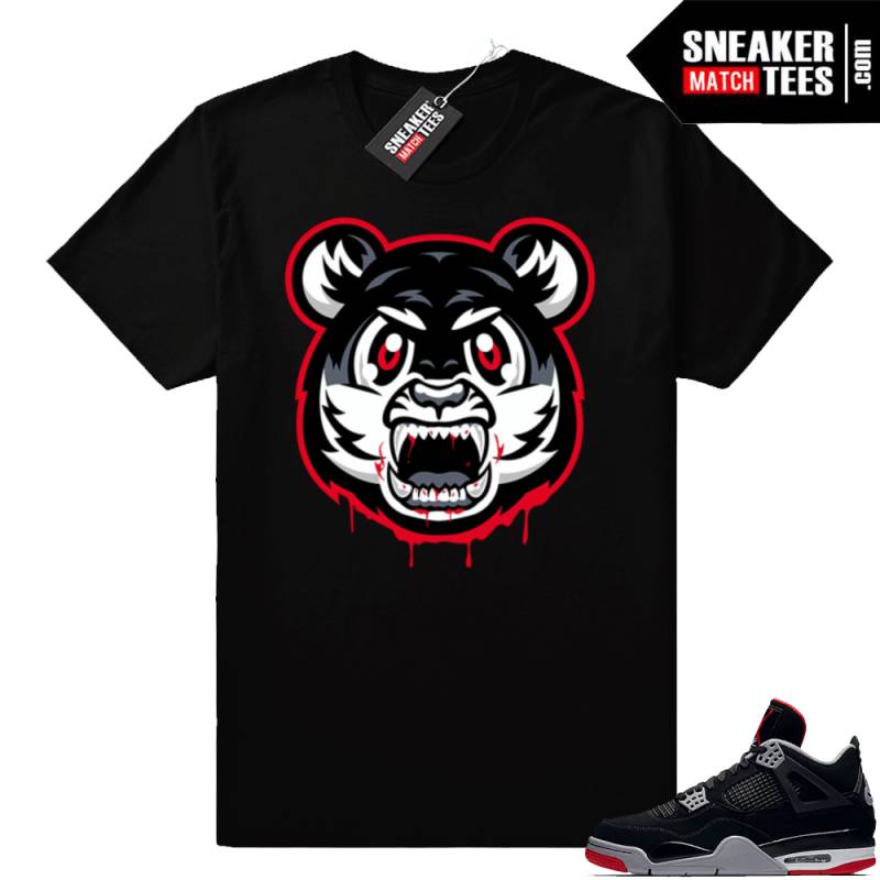 Bred 4s Angry Tiger shirt | Jordan Match Clothing Shop