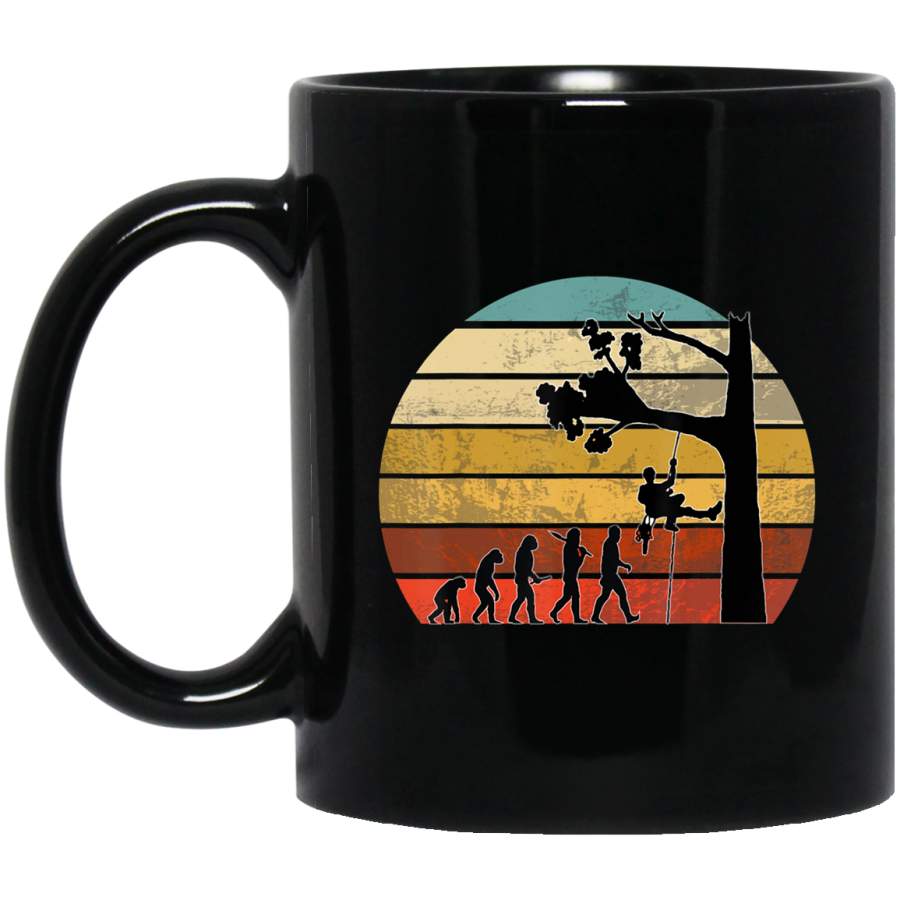 Vintage Evolution Arbor Funny Arborist Cool Gift Coffee Mug