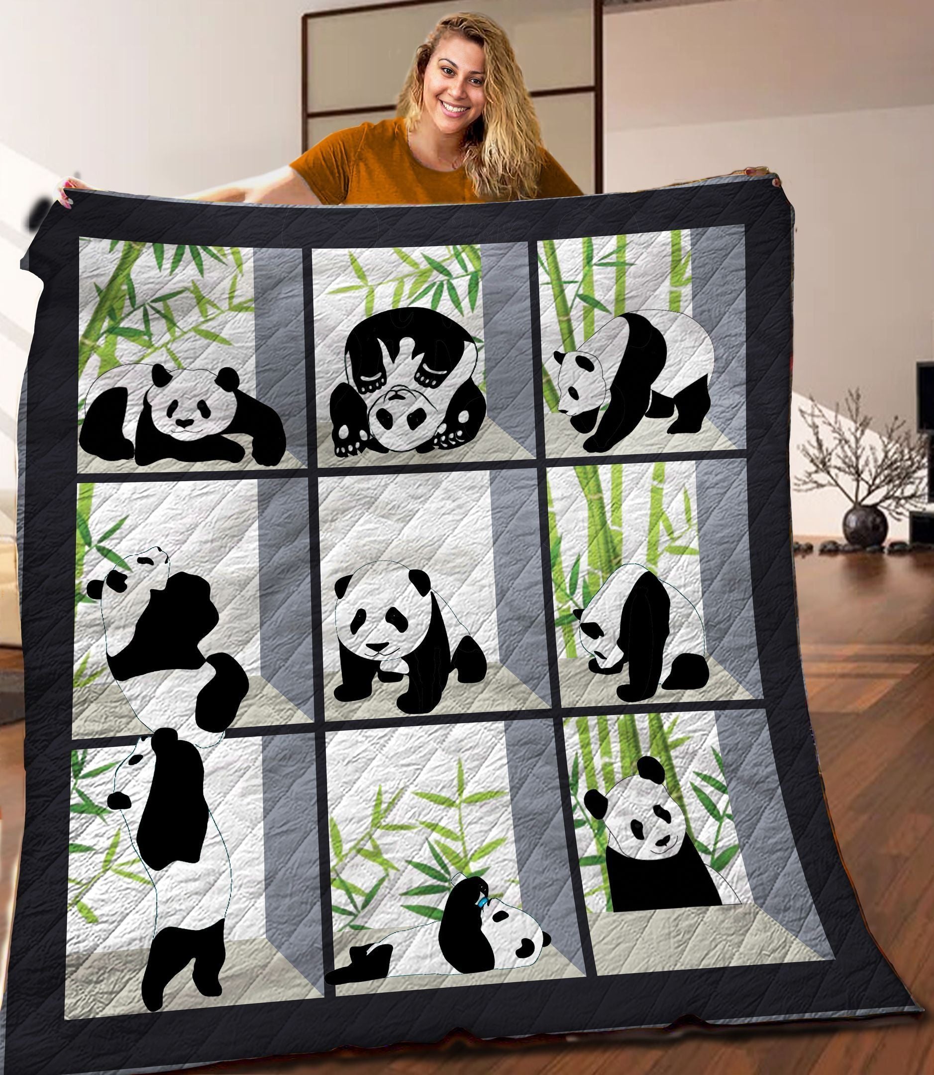 Animal Panda Cute Quilt Blanket