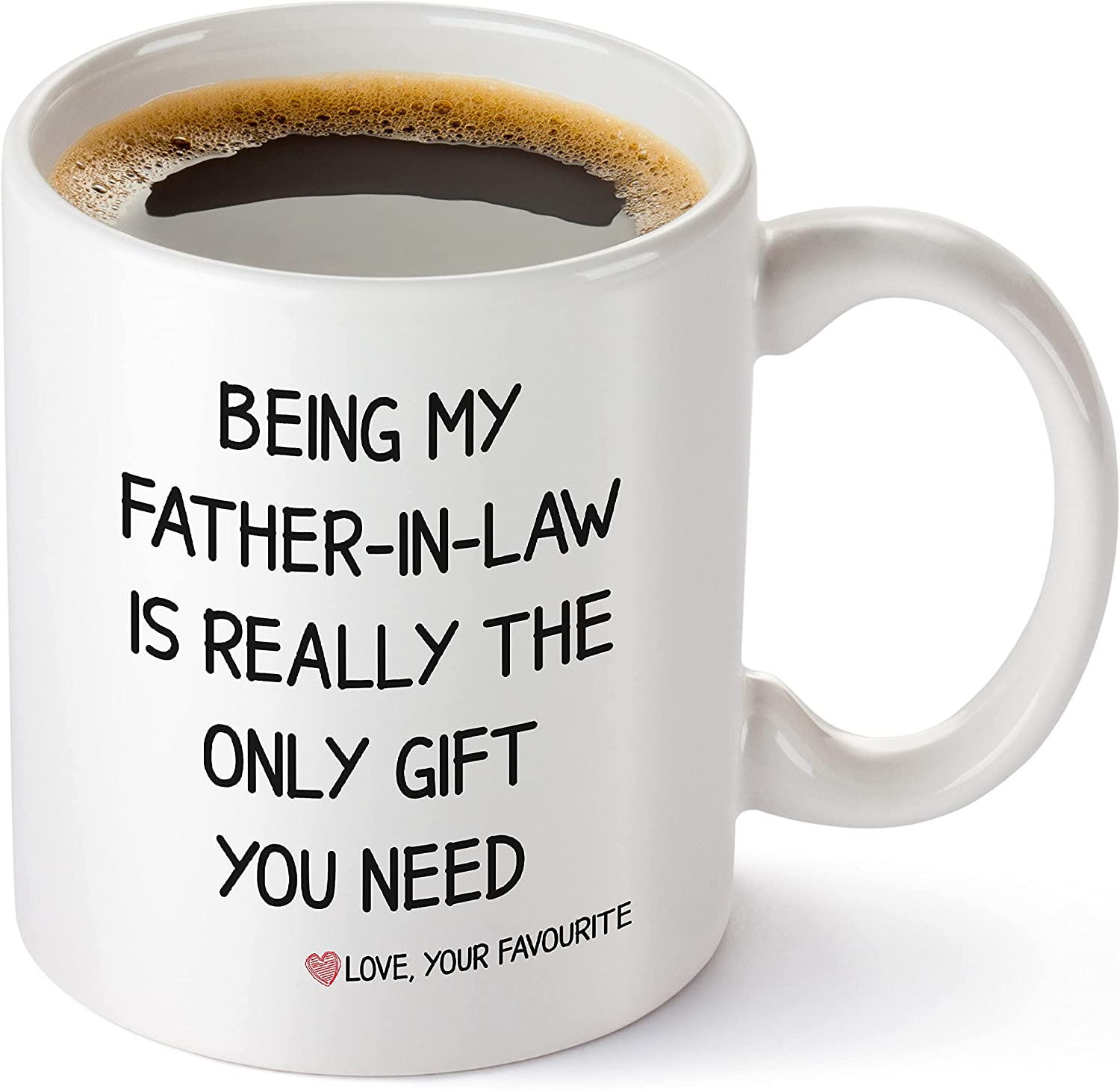 Father In Law Mug Being My Father In Law Is The Only Gift You Need Father-In-Law Gift From Daughter In Law Fathers Day Christmas Gifts For Father