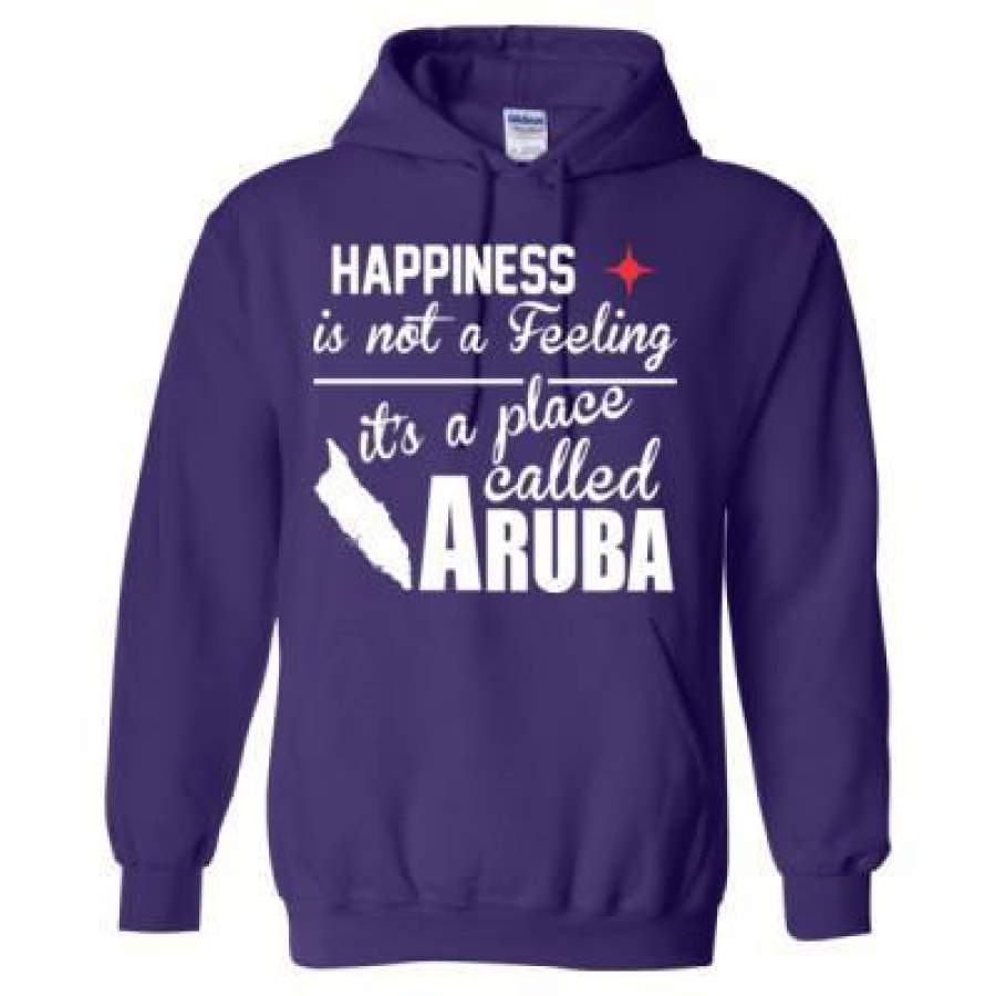 AGR Happiness Is Not A Feeling Its A Place Called Aruba – Heavy Blend™ Hooded Sweatshirt