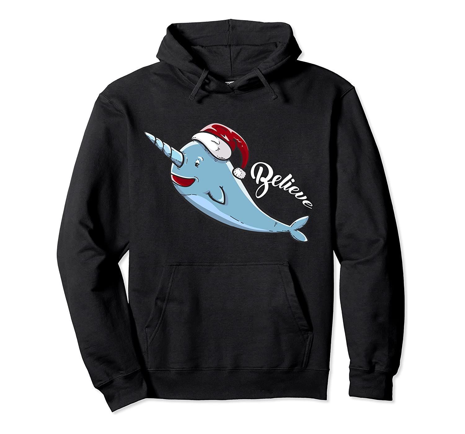Narwhal | Unicorn of the Sea | Xmas PJ Gift Idea Pullover Hoodie, T-Shirt, Sweatshirt, Tank Top, Racerback, Dolman