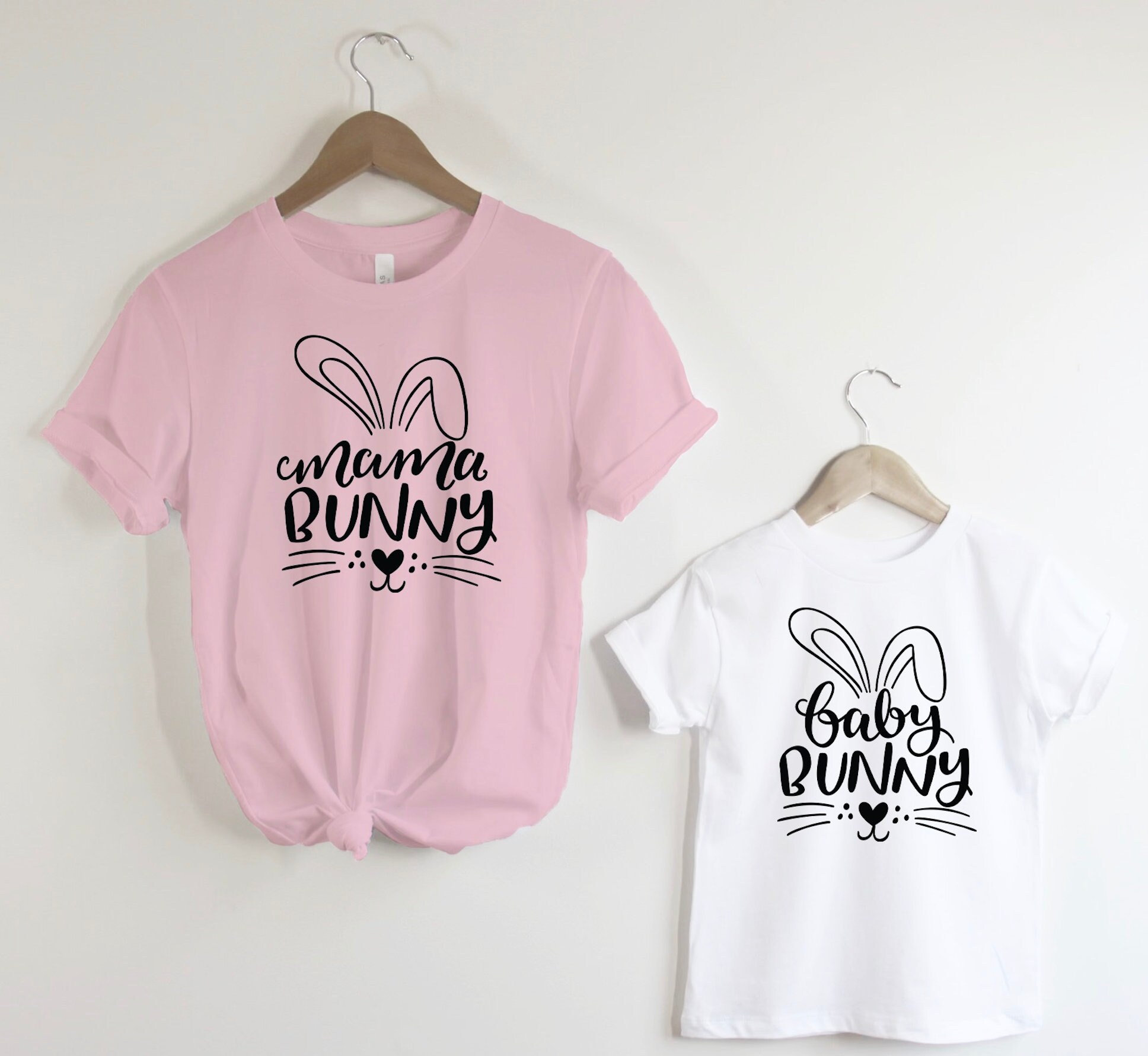 Mama bunny Baby Bunny shirt – womens Kid Girls Boys Easter shirt – mom daughter son easter shirt – easter tee – mommy and me easter outfit