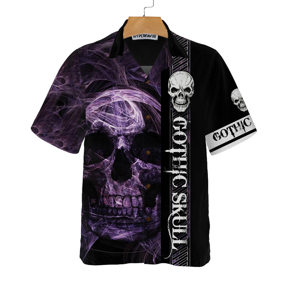 Gothic Skull Hawaii Cool Black Shirt For Men And Women Ha7887