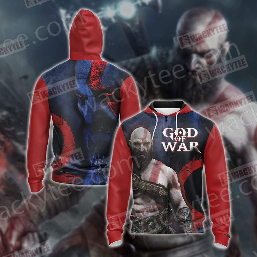 God Of War – Kratos New Collection Unisex Zip Up Hoodie Jacket ...