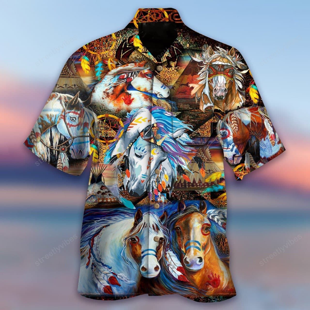 Native Horse Amazing My Soul Hawaii Shirt Re Ha35918