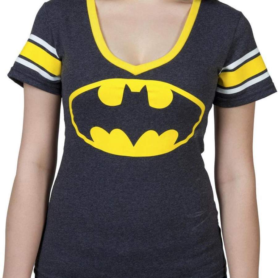 Womens Batman V-Neck Shirt