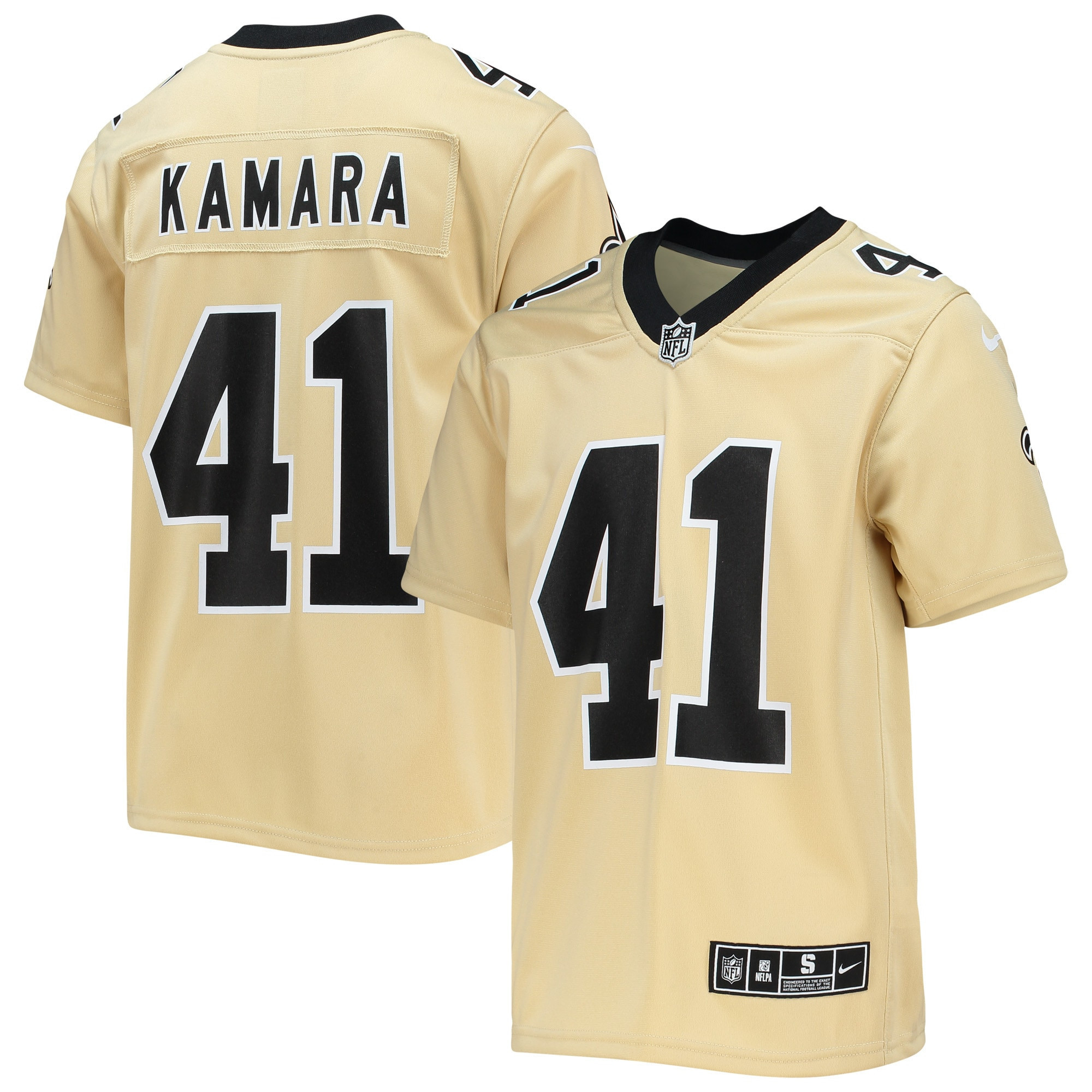 Alvin Kamara New Orleans Saints Inverted Team Game Jersey – Gold NFL