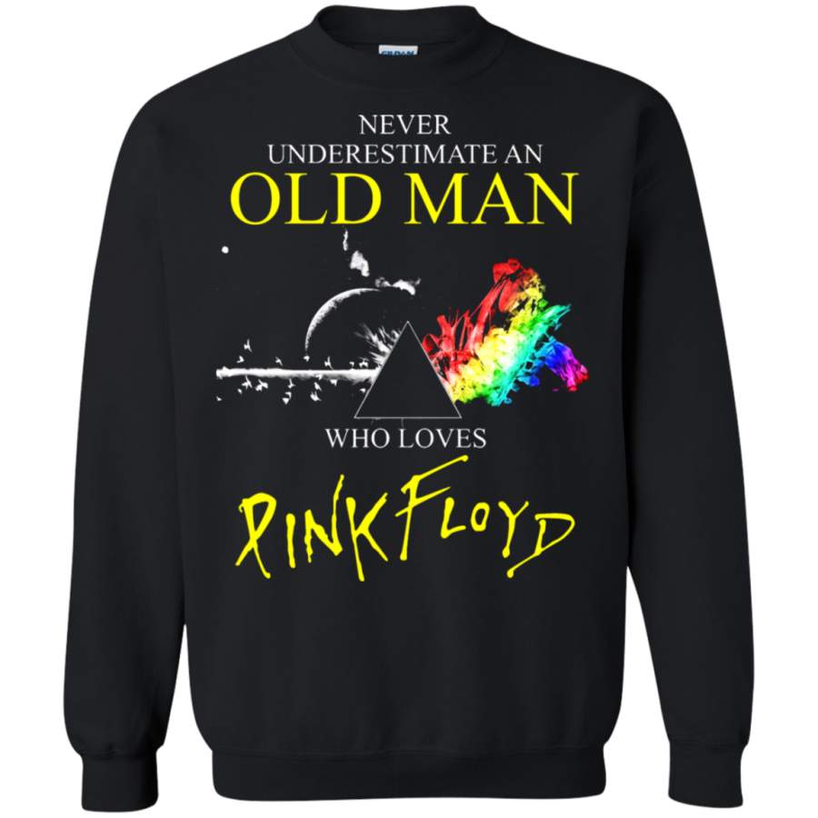 AGR Never Underestimate An Old Man Who Loves Pink Floyd Sweatshirt