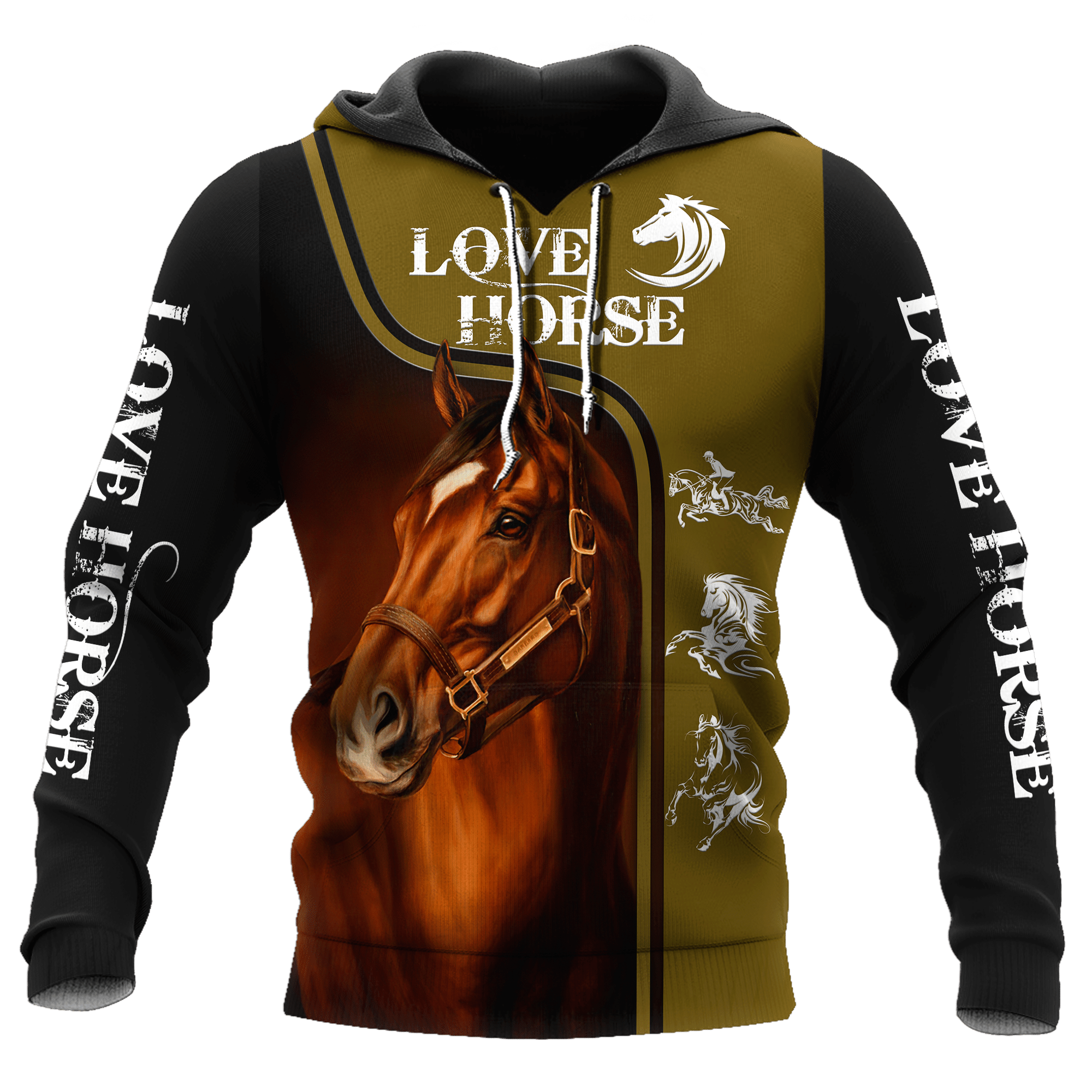 Love Horse 3D All Over Printed Shirts For Men And Women Pi112052