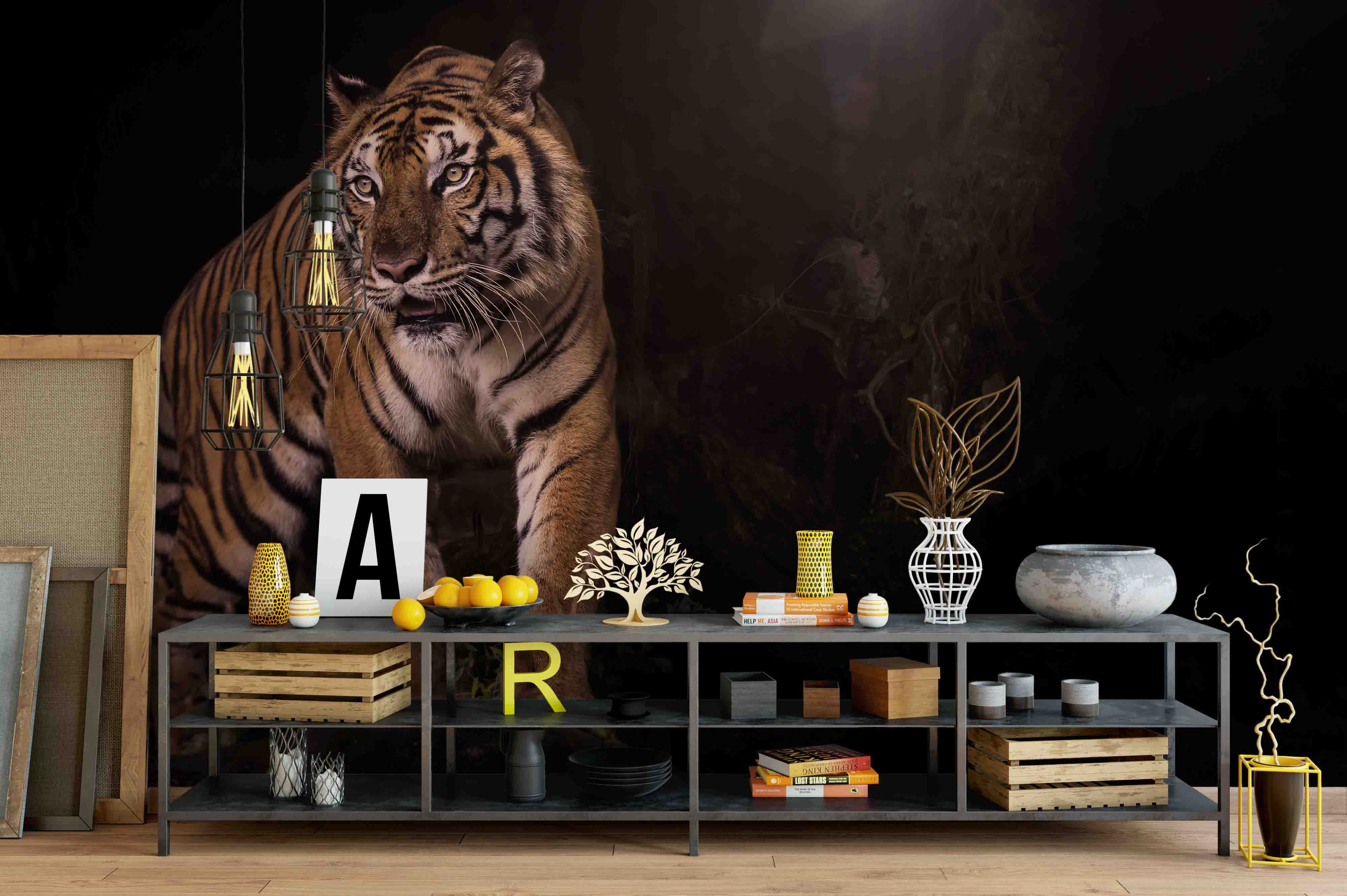 3D Tiger Wall Mural Wallpaper 66