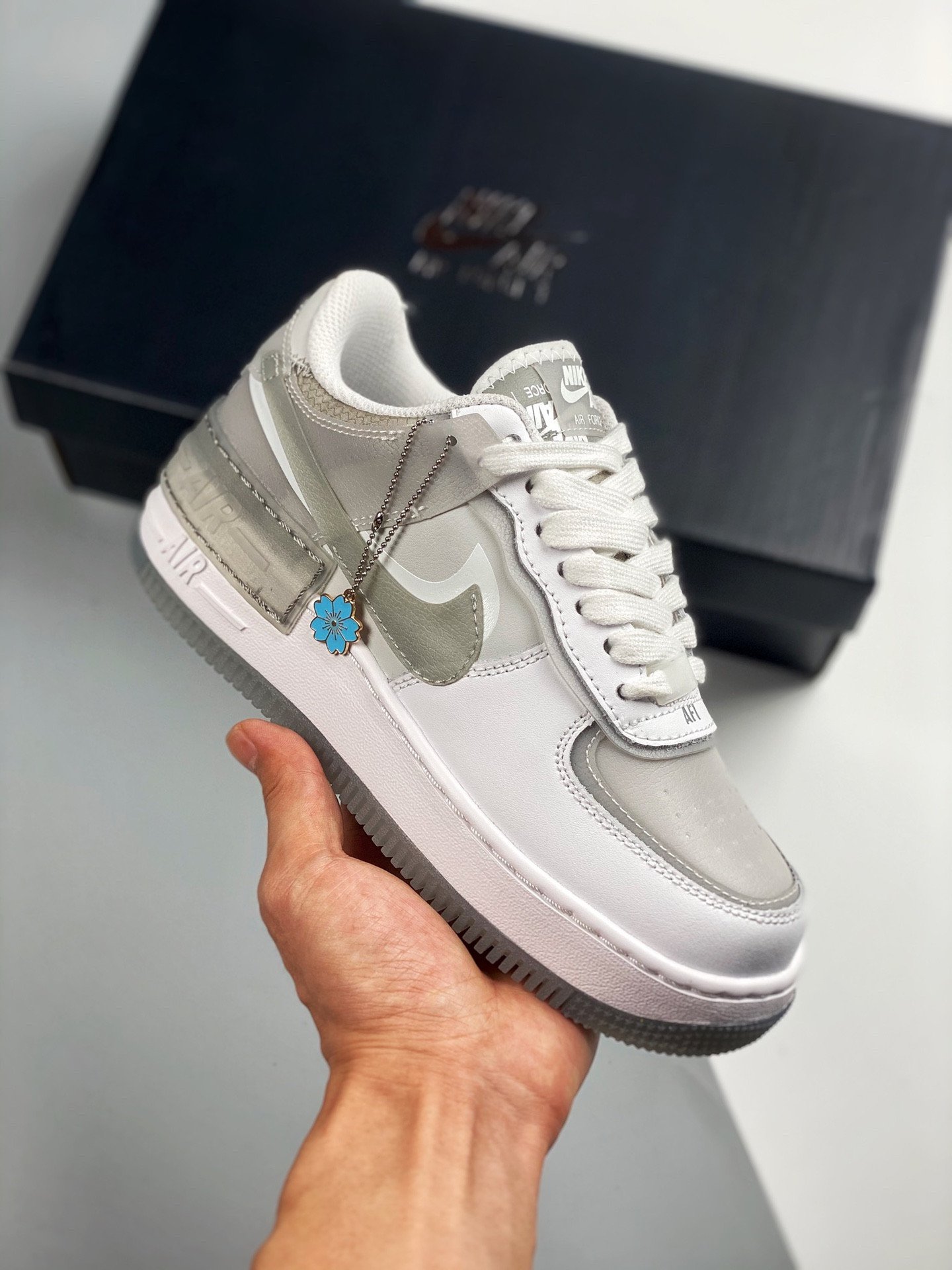 Nike Air Force 1 Shadow WhiteParticle Grey-Grey Fog-Photon Dust 5339996