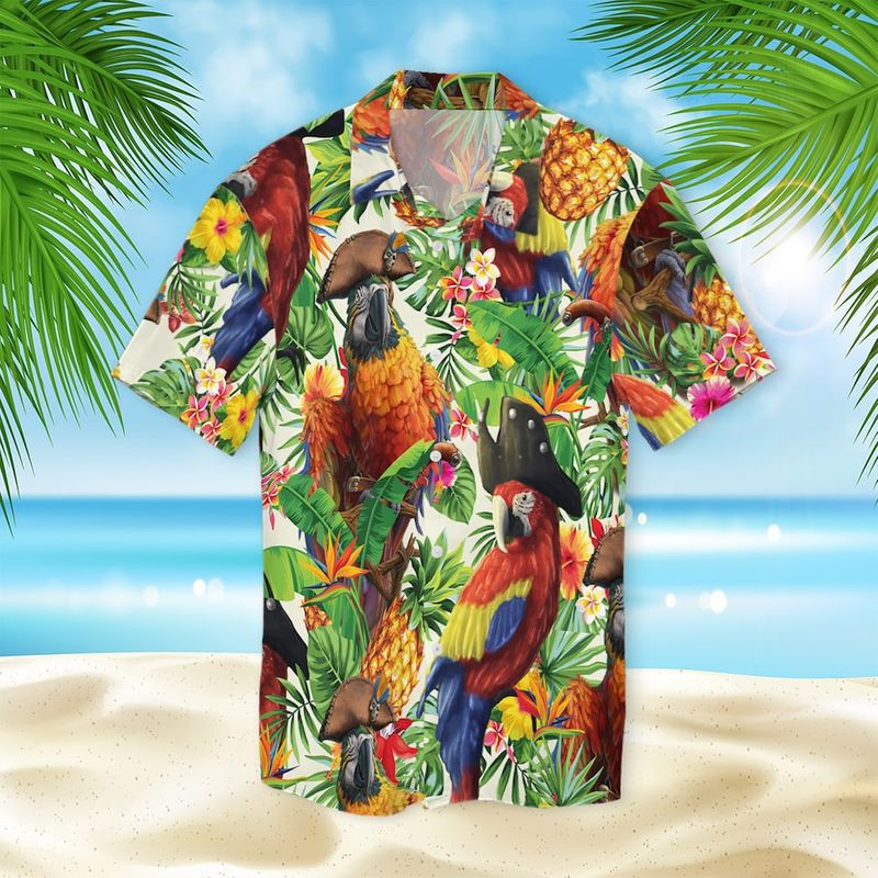 Pirate Parrot Hawaii Shirt Unisex Adult Ha93831