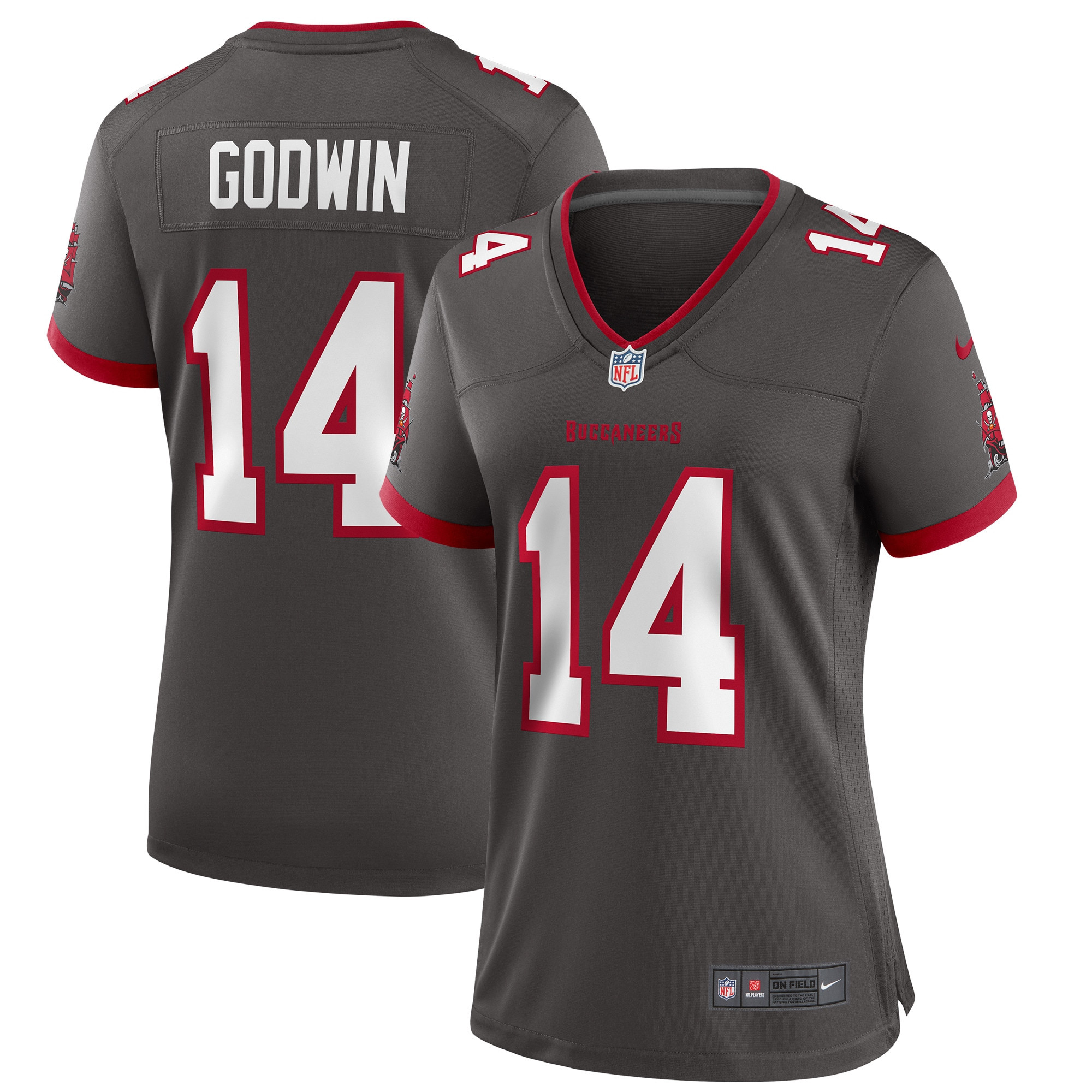 Chris Godwin Tampa Bay Buccaneers Womens Alternate Game Jersey Pewter NFL