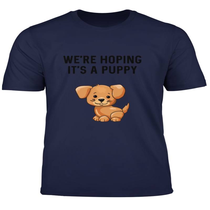 We Re Hoping It S A Puppy Funny Pregnancy Gender Reveal Long Sleeve T Shirt