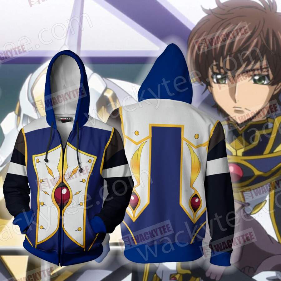 Code Geass Suzaku Kururugi Cosplay Zip Up Hoodie Jacket Duboi Fashion Store