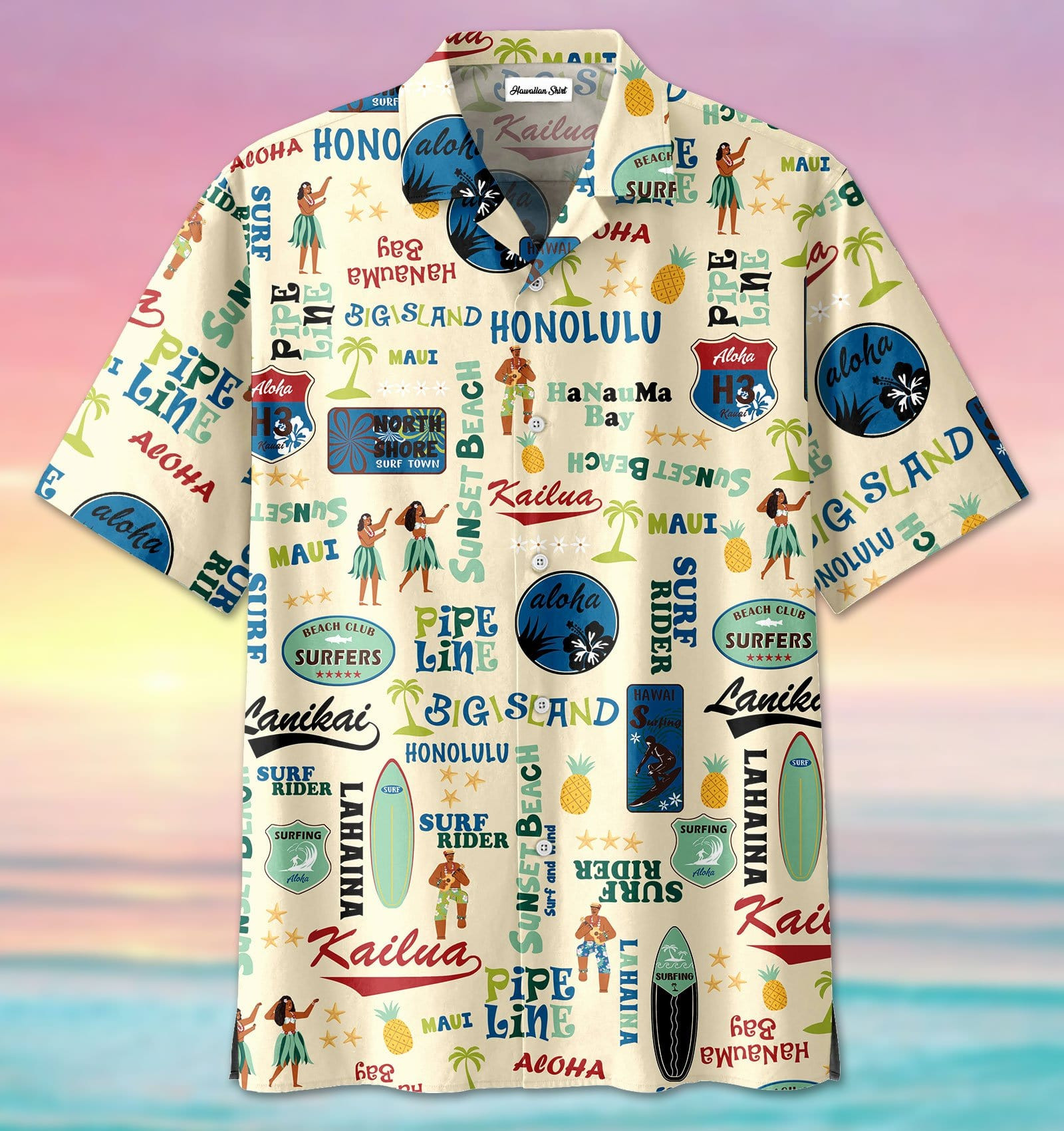 Big Island Kailua Tiki Hawaii Shirts Ha106773