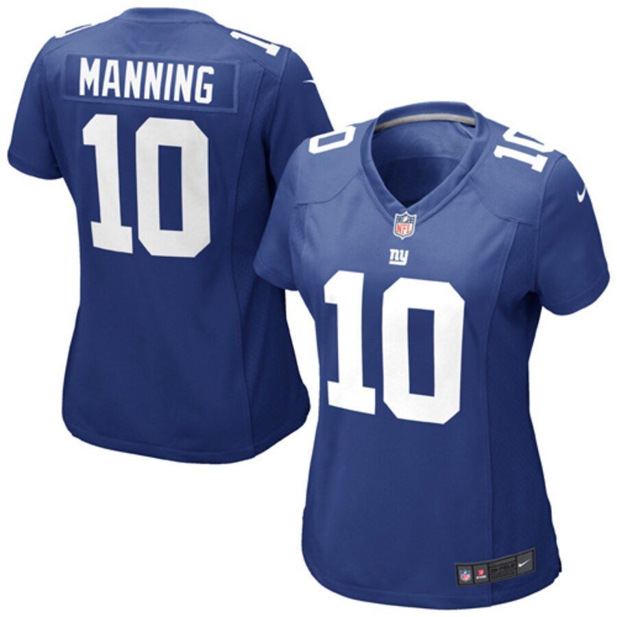 Eli Manning New York Giants Girls Youth Game Jersey Royal Blue 2019