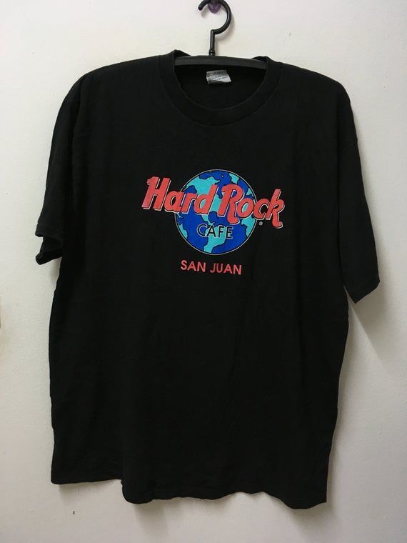 Vintage90S Hard Rock Cafe San Juan Sport Street Wear Shirt 25 Shirt