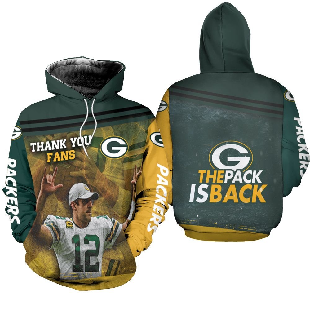 Green bay packers nfc noth division champions thank you fans the pack is bad Hoodie