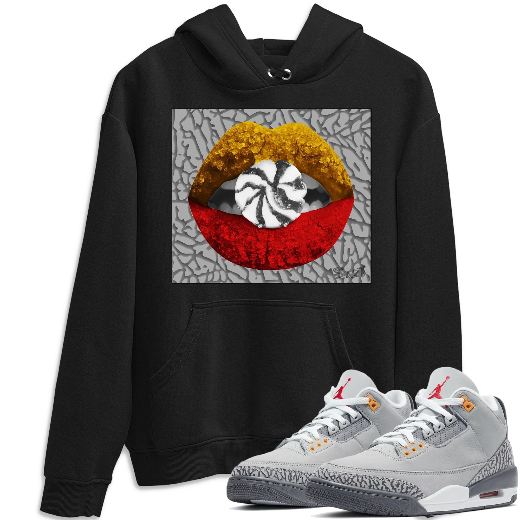 Lips Candy Hoodie – Air Jordan 3 Cool Grey