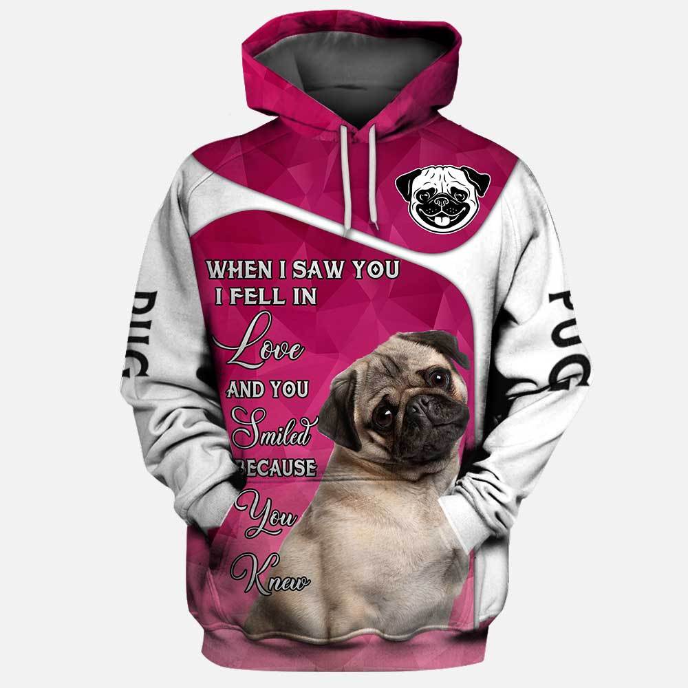 Pug When I Saw You 3D Full Printing