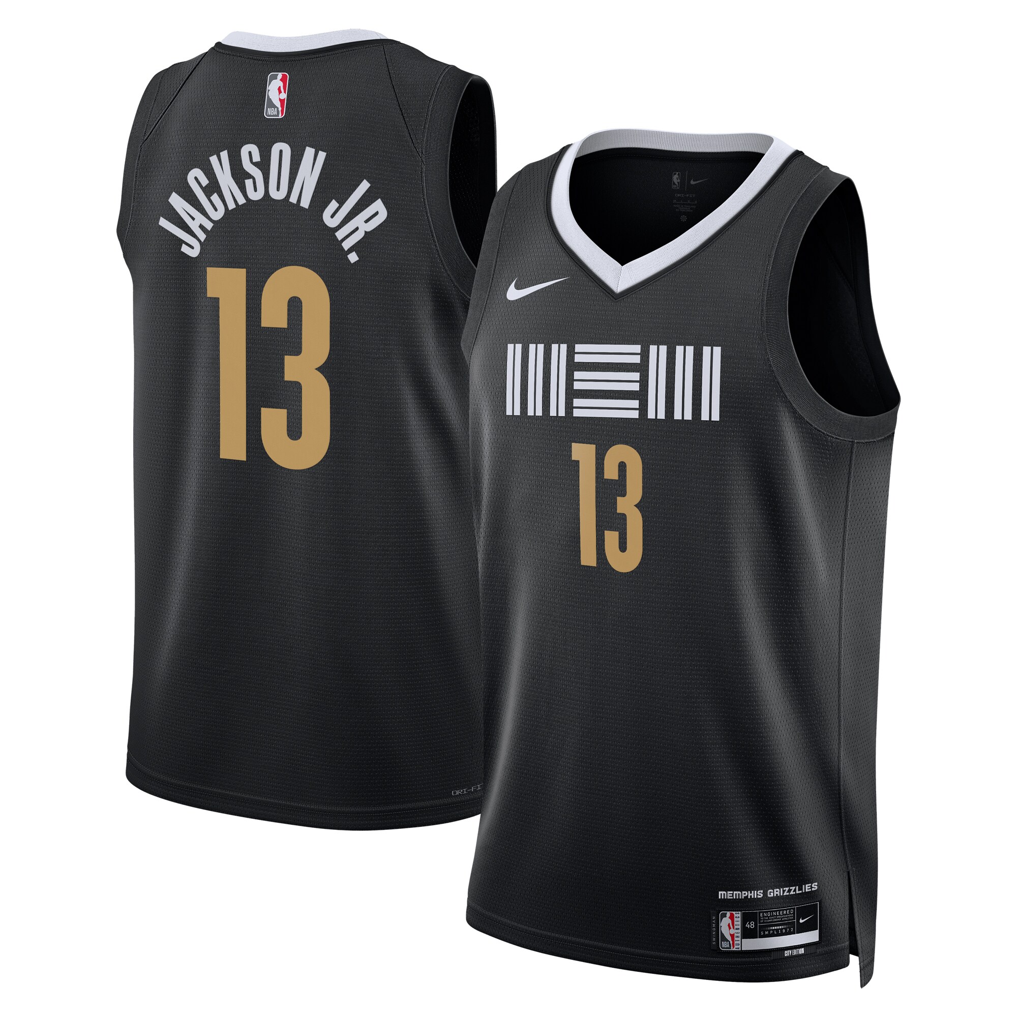 Memphis Grizzlies City Edition Swingman Jersey 23 – Black – Jaren Jackson Jr. – Unisex