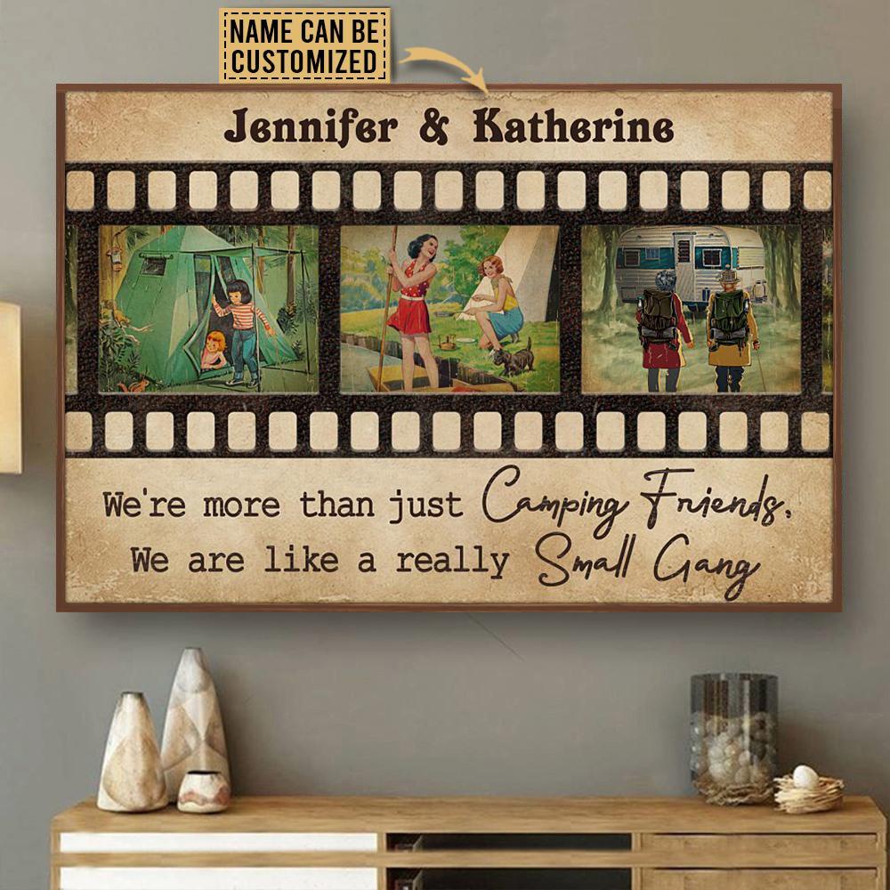 Aeticon Gifts Personalized Camping Bestie Film Roll Small Gang Canvas Mom Dad Gift Home Decor