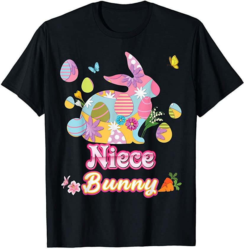 Niece Bunny Cute Easter Eggs Family Matching Egg Hunt Day T-Shirt