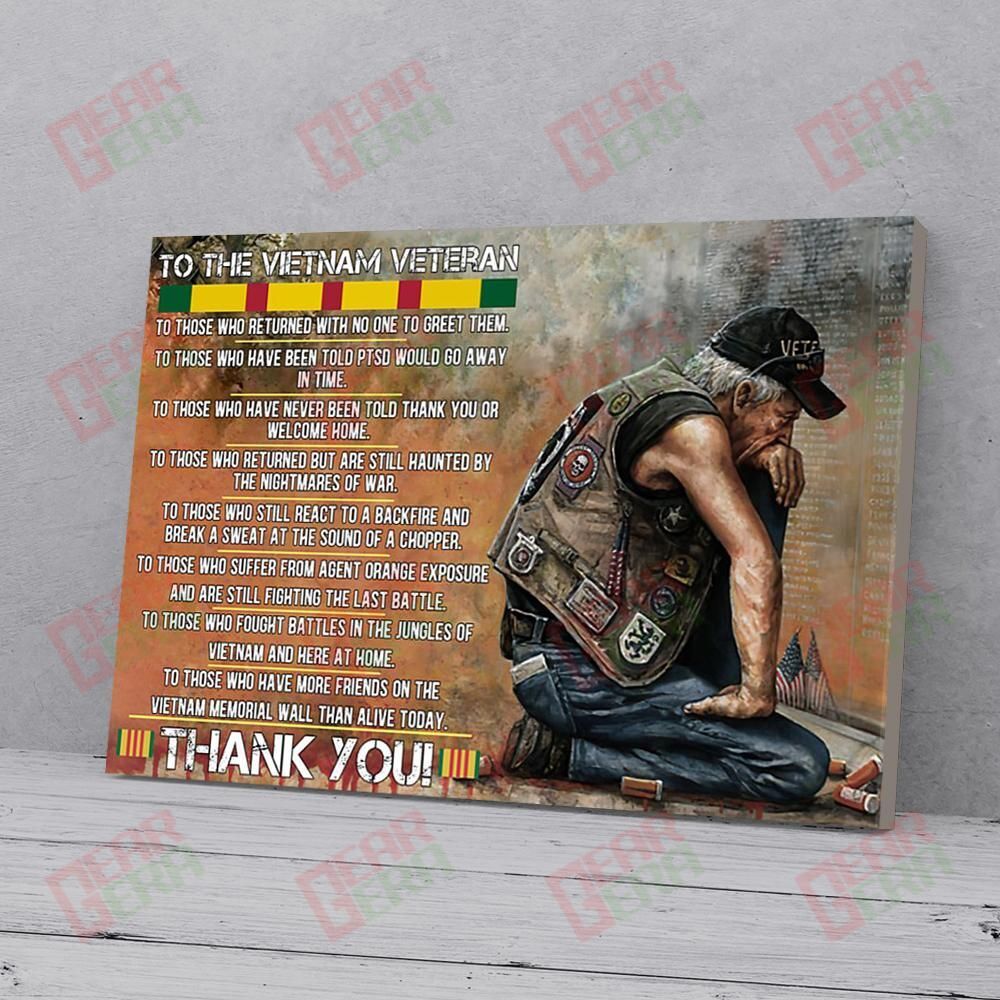 Canvas Art Prints To The Vietnam Veteran Thank You Canvas Stunning� Living Room Bedroom Bathroom Home Decoration