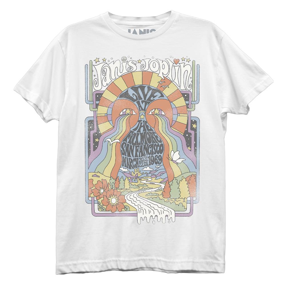 Janis Joplin Joplin Land White Boyfriend Tee – Bigmeok