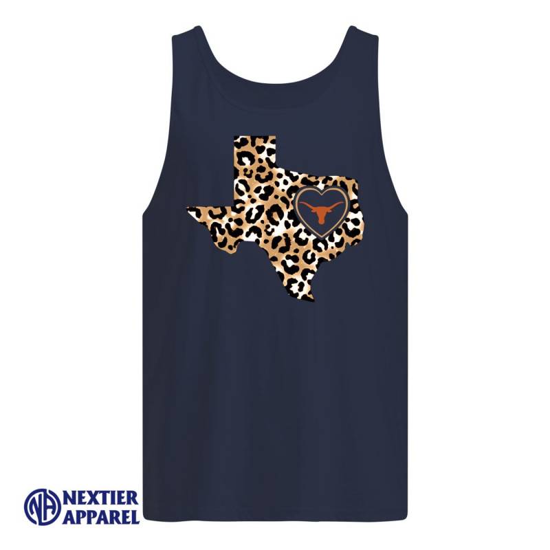 Texas Longhorns leopard layer shirt Men’s Tank Top