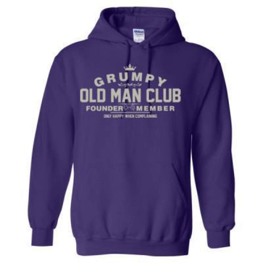 AGR Grumpy Old Man Club Founder Member Only Happy When Complaining – Heavy Blend™ Hooded Sweatshirt