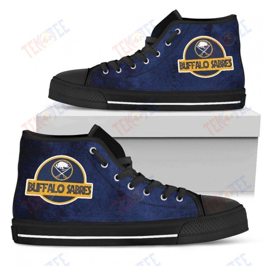 Mens Womens Buffalo Sabres High Top Shoes Jurassic Parktop Quality TMT280