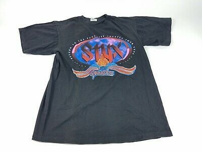 Vintage S Lg Styx 1996 North American Paradise Concert Music Tour Tee A26 09 T-shirt 6650